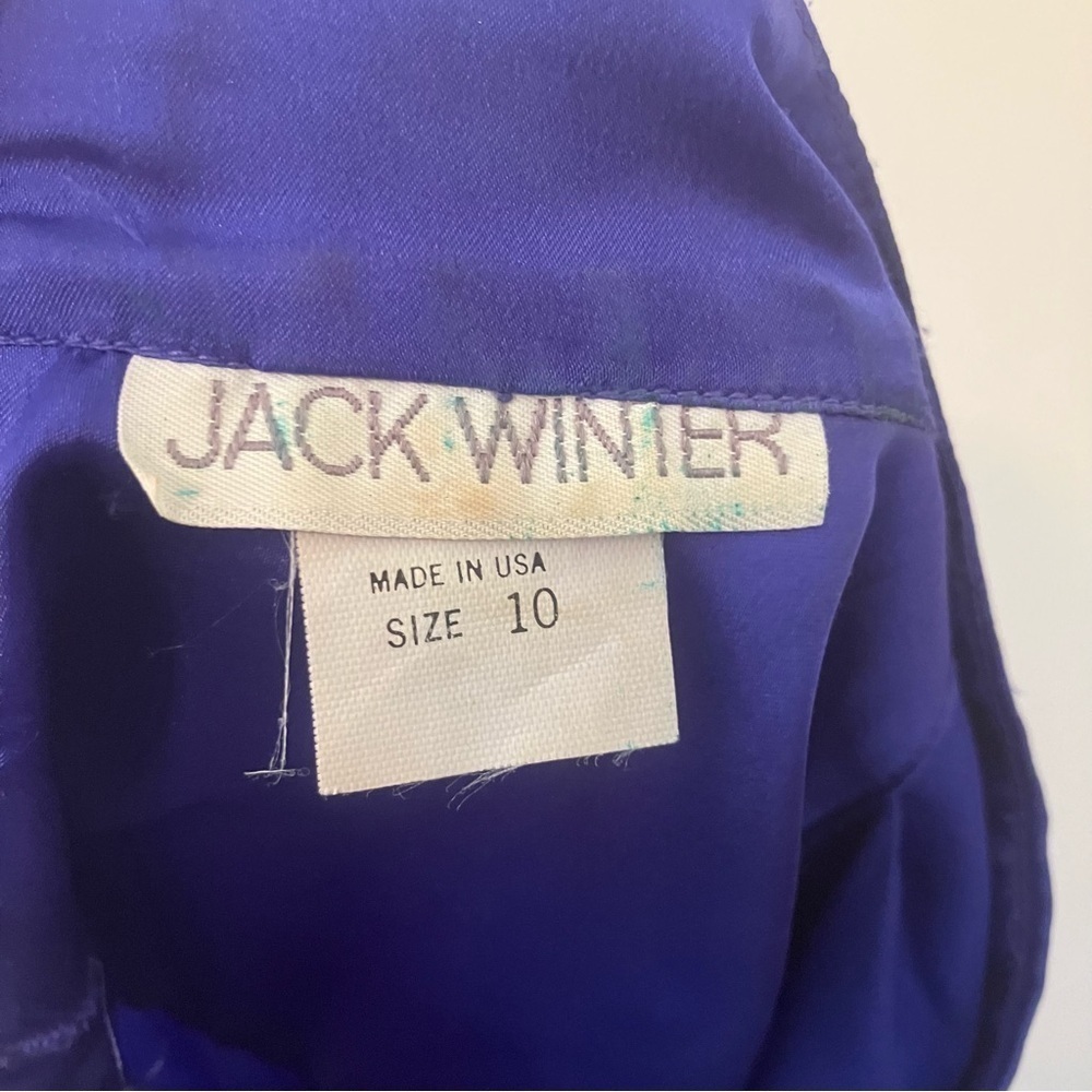 VTG Jack Winter Women’s Purple Blouse 70’s Office Career Preppy Old Money Sz 10 - Picture 4 of 4
